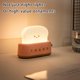 thumbnail image 3 of Ganfancp Noche de La Máquina de Pan de Carga Usb de Atenuación de Iluminación Lámpara de Mesa Led Cálido Dormitorio de Cabecera de Tiempo con El Sueño Ofertas y Liquidaciones 1X Tostadora Luz de Noch, 3 of 6