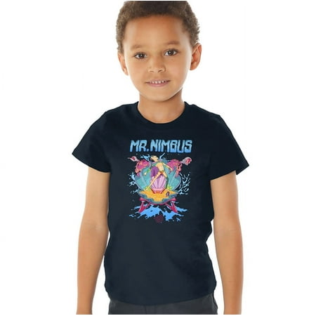 

Rick And Morty Mr. Nimbus Design Kids T Shirt (3) for Youth Toddler Boys and Girls Navy