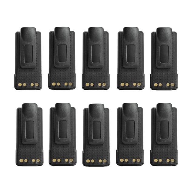 Paquete de 10 baterías Li-ion de 7,4 V y 2600 mAh para walkie-talkie