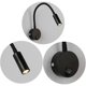 thumbnail image 2 of 2 stycken svarta 3W väggläslampor, flexibel justerbar nacklampa i aluminium, sänglampa med strömbrytare LED-ögonskydd, 2 of 4
