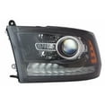 thumbnail image 1 of Dodge Ram Headlight Driver Side Halogen Projector Black Bezel [1500/2500 2013-2014] [3500 2013-2015] High Quality, 1 of 1