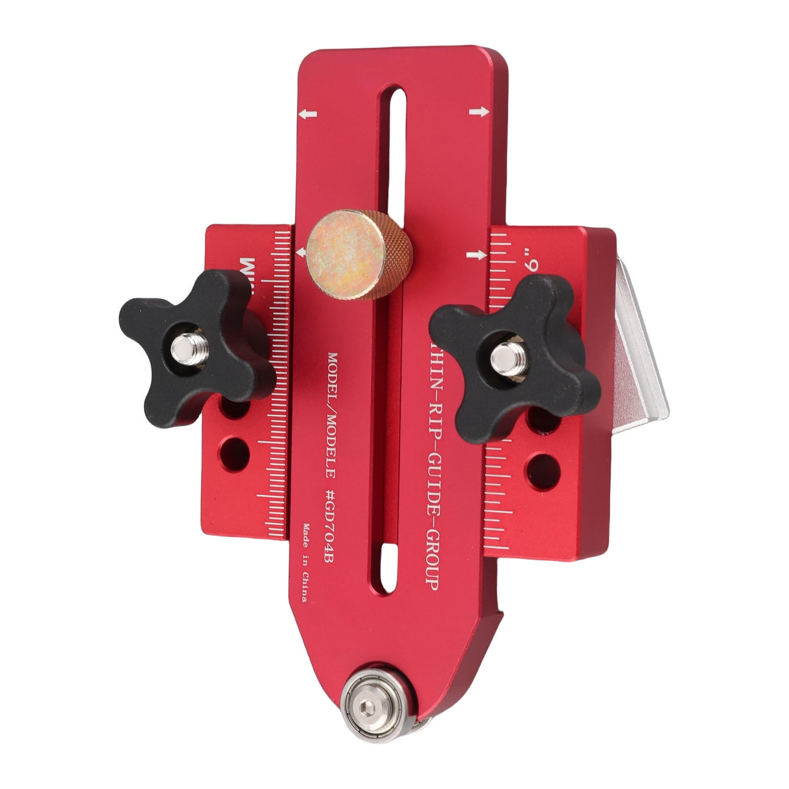 Yajisi Precision Aluminum Table Saw Jig – Secure Locking, Sliding Slot & Clamping for Accurate Narrow Strip Cuts