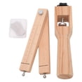 thumbnail image 2 of Leather Strip Cutter, Adjustable Pinewood High Hardness Incisive Blade Easy To Replace Leather Cutter Burr Free  For Wood, 2 of 8