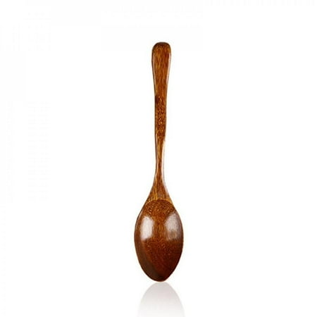 

Wooden Spoon Kicthen Long Handle Soup Teaspoon Catering Mixing Stirring Spoons Home Tableware Utensil 1pcs