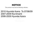 thumbnail image 2 of Genius Rear Coated Disc Brake Rotors Pair for Car Hyundai Azera Kia Amanti KG-100564, 2 of 9