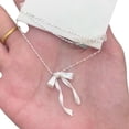 thumbnail image 4 of Fashionable Collarbone Chain with Delicate Bowknot Pendant Unique and Sophisticated Neckchain for Fashion Enthusiasts, 4 of 9