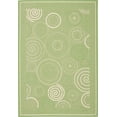thumbnail image 2 of SAFAVIEH Courtyard Hugo Geometric Indoor/Outdoor Area Rug, 5'3" x 7'7", Olive/Natural, 2 of 8