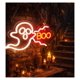 thumbnail image 5 of Letrero de neón fantasma"BOO"USB regulable para fiesta Halloween y decoración casa encantada 15.75×9.65in/40x24.5cm, 5 of 7