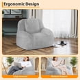 thumbnail image 4 of Sillón Puff Gigante para Adultos – Ergonómico – Relleno de Felpa Sintética – Asa – Sala, Sótano o Recibidor, 4 of 7