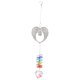 thumbnail image 1 of Atrapasueños colgante de ventana con forma de corazón de cristal, delicado adorno atrapasol., 1 of 6
