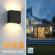 thumbnail image 3 of 2pcs Luces de pared interiores 7W 10×10×10cm Ángulo de haz ajustable Luces de pared LED decorativas para interiores Blanco cálido 3000K IP65 Luces de pared impermeables Dormitorio Pasillo Sala de est, 3 of 5