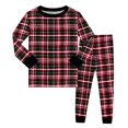 thumbnail image 5 of oqasdz Christmas Baby Girl Outfits Boys Themed Long Sleeve Pajama With Festive Print Holiday Sleepwear Soft 2 Piece Set Loungewear For Kids Size 2 Y-3 Y, 5 of 5