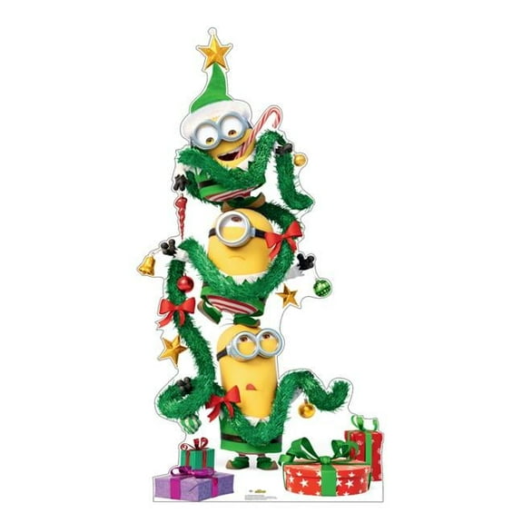 75 x 39 in. Bob Stuart Kevin Christmas Lifesize Cardboard Cutout, Minions