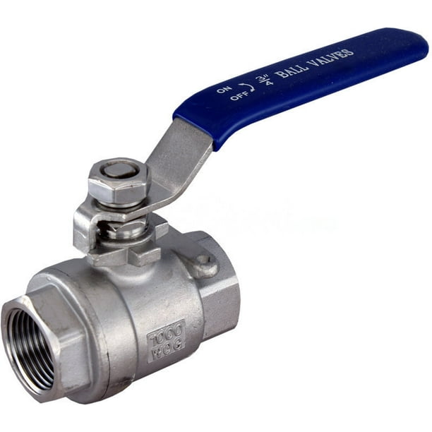 WOG1000 2Piece 3/4" NPT Ball Valve Full Port 304 Stainless Steel w