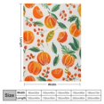 thumbnail image 4 of Orinice Oranges Leaves Warm Lightweight Blanket Soft Fleece Throw Blanket for All Seasons - Excellent Hand Feel, Living Room Sofa Decor, Cow Gifts - Flannel Material Blanket 60x80in, 4 of 6