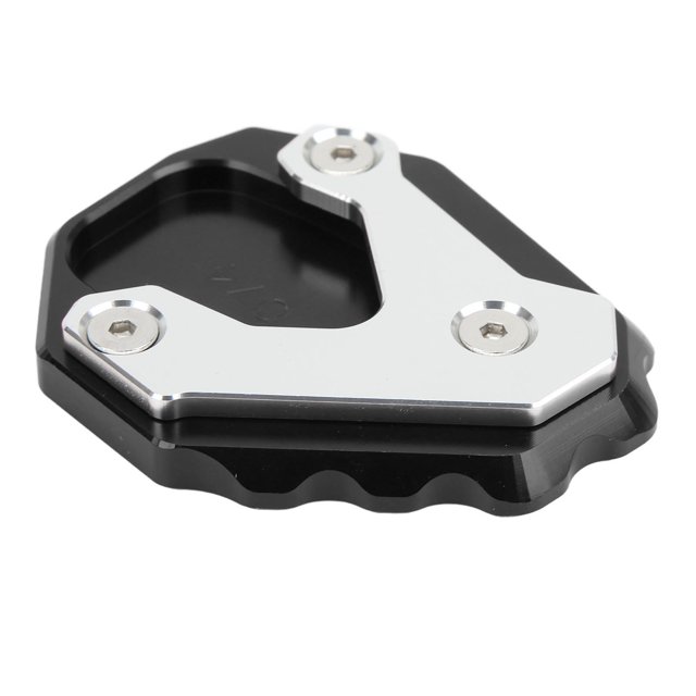 Placa ampliadora de soporte lateral, soporte de motocicleta ampliador de aluminio, soporte lateral ampliador, almohadilla ampliadora probada y confiable