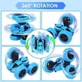 thumbnail image 2 of Coche de control remoto 4x4 RC Stunt Car 2,4 GHz 360° giro de doble cara con faros LED coche de carreras todoterreno RC juguete de cumpleaños perfecto para niños, 2 of 5