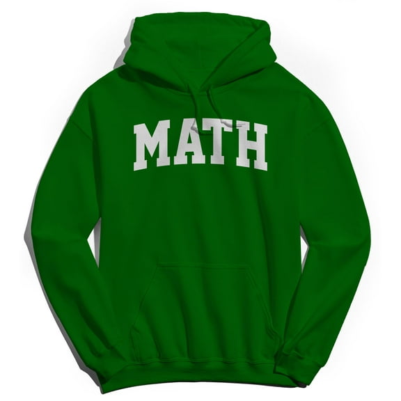 Math Graphic Irish Green Men's Cotton Pullover Hoodie