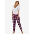 thumbnail image 5 of Ellos Women's Plaid Flannel Sleep Pants Pajama Bottoms, 5 of 6