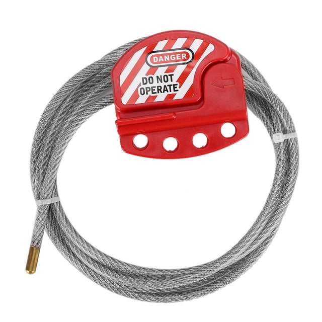 Dispositivo de bloqueo de seguridad para equipos de mantenimiento con bloqueo de cable de acero inoxidable ajustable L11