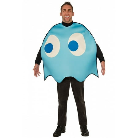 Pac-Man Adult Costume Inky (blue ghost) - Standard