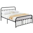 thumbnail image 6 of Katkuca Metal Bed Frame with Headboard & Footboard, Steel Slat Support Mattress Foundation, Queen Size, Black, 6 of 9