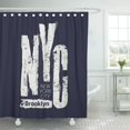 thumbnail image 1 of ABPHQTO Azul marino Graffiti de la ciudad de Nueva York Brooklyn Graphics Cortina de ducha de poliéster 152x180 cm ABPHQTO PKNMT60x72Shower-1457, 1 of 2