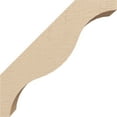 thumbnail image 3 of Ekena Millwork 3"W x 8"D x 8"H Funston Rough Cedar Woodgrain TimberThane Knee Brace, Primed, 3 of 6