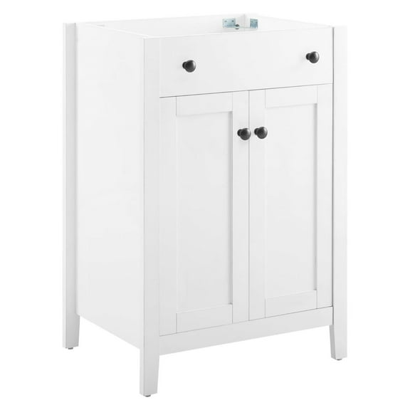 Ergode Nantucket 24" Bathroom Vanity Cabinet (Sink Basin Not Included) - White