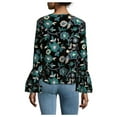 thumbnail image 2 of Karen Kane Embroidered Velvet Top Multi Color M, 2 of 2