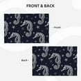 thumbnail image 4 of Placemats Set of 4 / 6, Seahorses skeleton starfish cool Placemats for Dining Table Indoor/Outdoors Heat Resistant Washable Placemats 18" x 12", 4 of 8