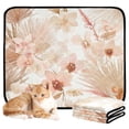 thumbnail image 2 of IAUYY Washable Pee Pads for Dogs Medium+Large Absorbent and Leak-Proof Non-Slip Reusable Puppy Pee Pads for Dogs Applicable to Playpen Potty Crate Beige Tropical Flowers, 2 of 7