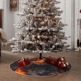 thumbnail image 4 of Lukts Molten Lava Abstract Flow Print Color Life Christmas Tree Skirt, Winter Holiday Tree Mat Decoration ,Can be Used as A Shawl-36", 4 of 6
