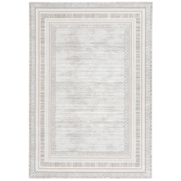 SAFAVIEH Parker Blaire Bordered Area Rug, Taupe/Gray Gold, 8' x 10'