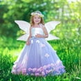 thumbnail image 3 of Lizxun Alas de Hada para niñas y Mujeres, Disfraz de Cosplay, Alas de Mariposa Blancas Brillantes, Disfraz de Halloween, Favor de Navidad, 3 of 3