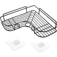 thumbnail image 5 of Estante de almacenamiento para baño Estante de almacenamiento para inodoro sin perforaciones Estante de esquina para colgar en la pared del inodoro Artículos de tocador de cocina, 5 of 5