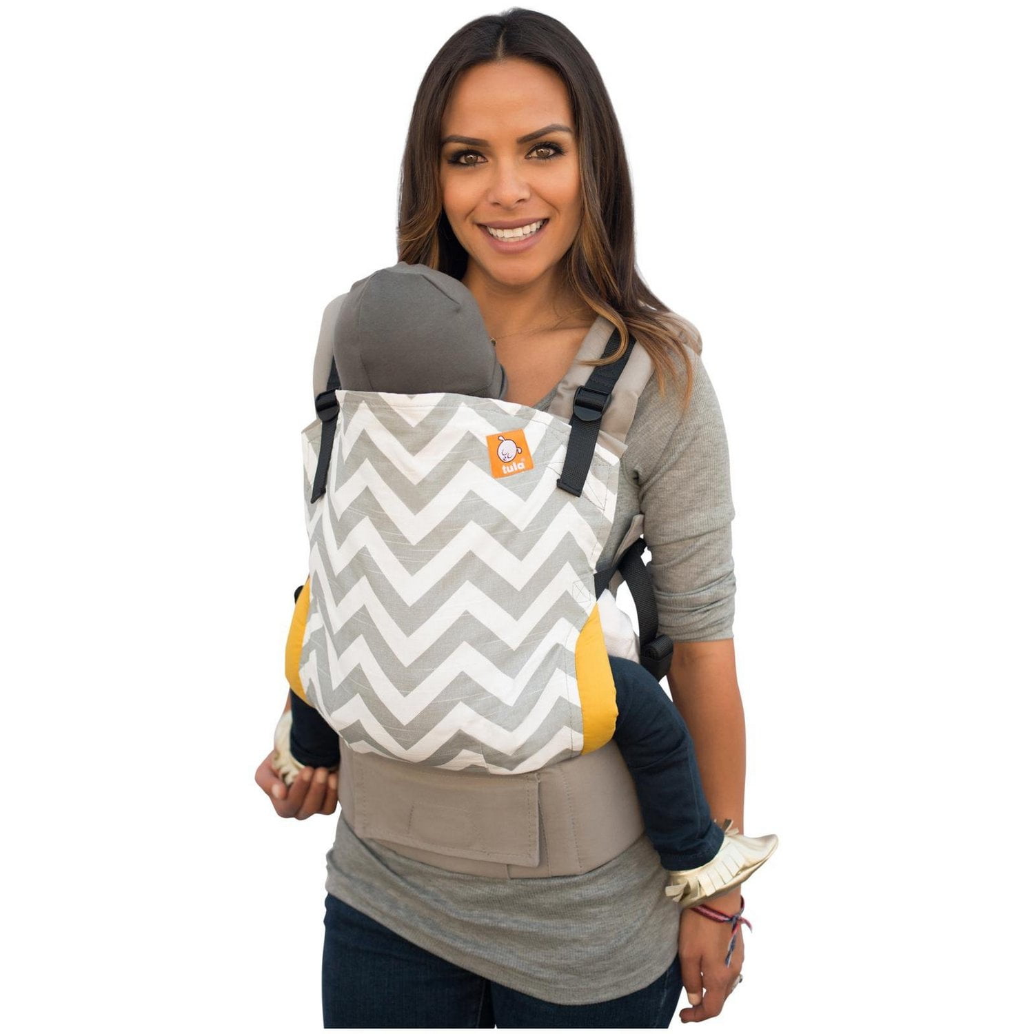 Tula Ergonomic Toddler Carrier Gray Zig Zag