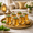 004, variant on Turkish Style Tea Glasses Set of 6, Clear Glass with Gold Decorative Pattern, Handled Cups with Pedestal Base,Gift,Set de thé, café