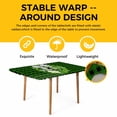 thumbnail image 4 of Botanical Flower Wreath Table Cloths for 4 Foot Rectangle Tables, Rustic Bow-Knot Green Black Plaid Patio Waterproof Elastic Fitted Tablecloths, Washable Rectangular Table Cover for Camping, 4 of 8