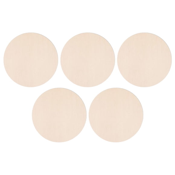 Luxshiny 5Pcs Wood Slices Poplar Wood Decor Pieces Rustic Style for Home Decoration Wedding
