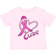 thumbnail image 3 of Inktastic Cure- Breast Cancer Awareness pink ribbon Boys or Girls Toddler T-Shirt, 3 of 5