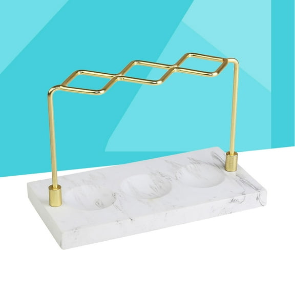 Masteelf  Toothbrush Holder with Drainage Cosmetic Storage Organizer Golden