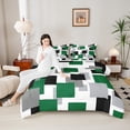 thumbnail image 4 of Castle Fairy Minimalist Sqare 3 Pieces Queen Comforter Set for Women Men,Geometric Rectangle Ultra Soft Bedding Sets,Abstract Minimalist Bedding Comforter Set,Breathable Home Decor, 4 of 8