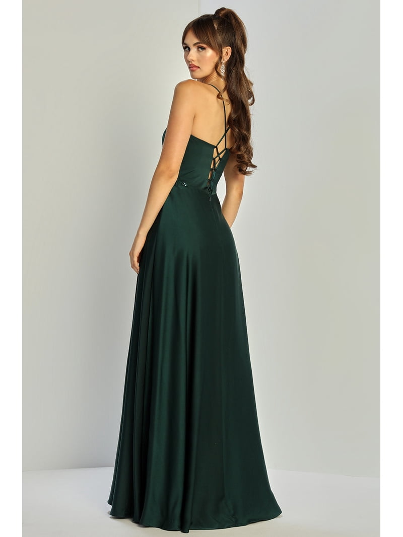 open lace back dress Adora Design 3132 Long 3D Floral Applique Off Shoulder Prom Dress main image 0