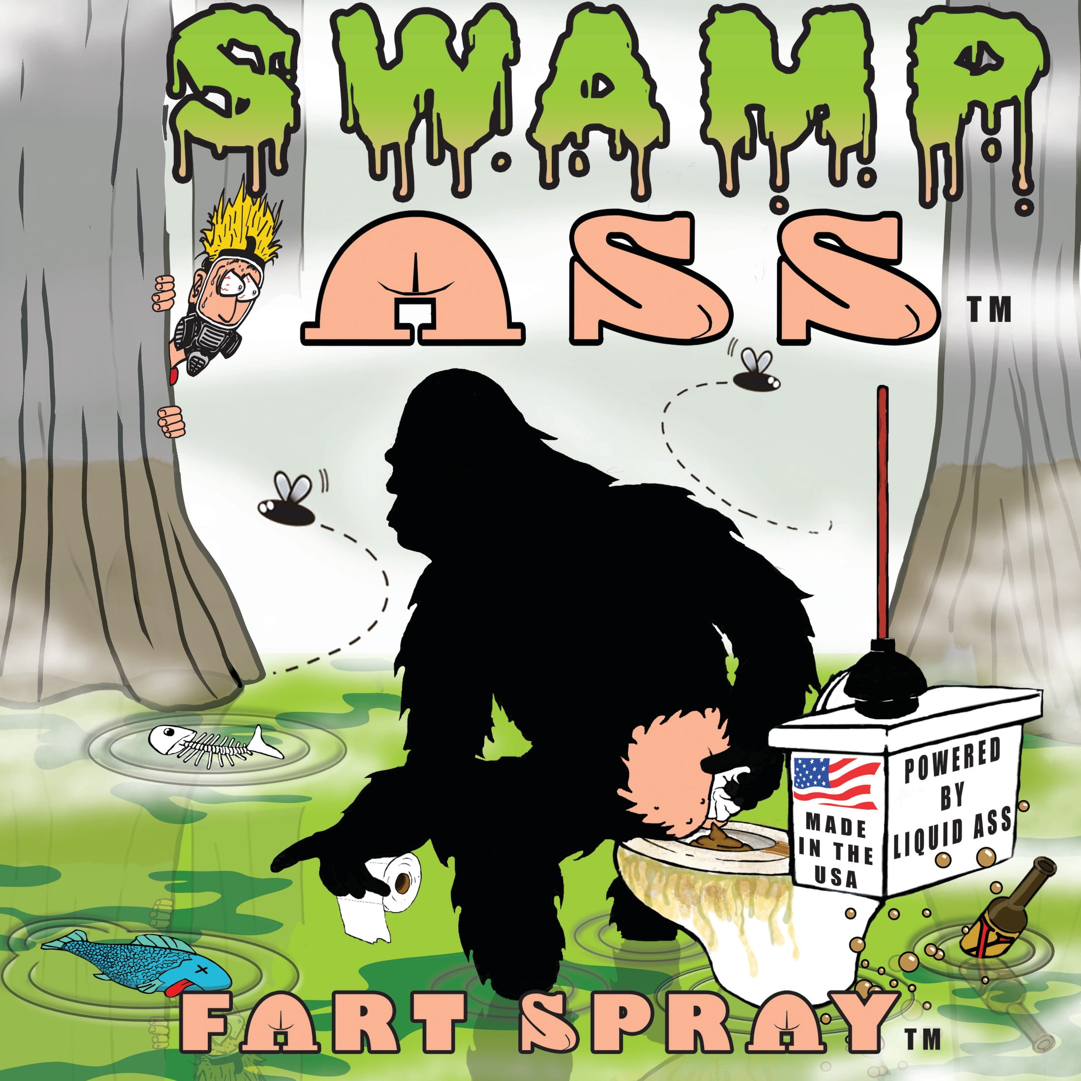 Liquid Ass: SWAMP ASS - 30ml, Prank Fart Spray, Stinky Gag Gift for Adults, Great for Pranks & A Good Laugh, Extra Strong Poop Spray, Non-Toxic, 14+