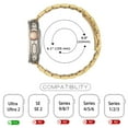 thumbnail image 6 of Dwitch for Apple Watch Band 49mm 45mm 44mm 42mm,Stainless Steel Metal iWatch Band Case for Apple iWatch Ultra 2/1 Series 9 8 7 SE/6 5 4 3 2 1 Men and Women,Gold, 6 of 7