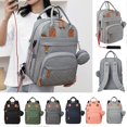 thumbnail image 2 of Portable Diaper Bag Travel Backpack Waterproof Nappy Changing Bag Mummy Maternity Bag Large Capacity Baby Care Mochila, 2 of 5