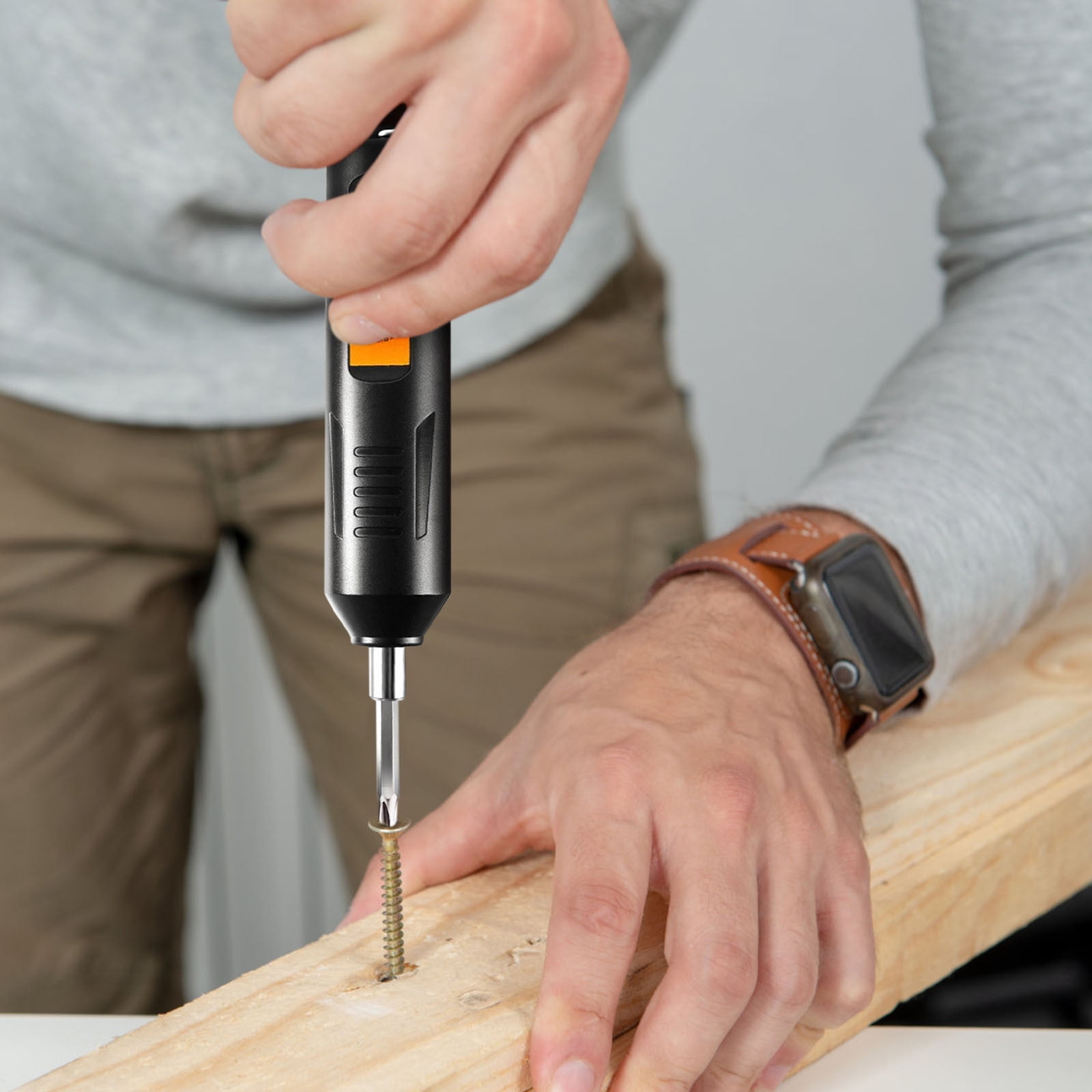 Rechargeable Mini Electric Screwdriver Set Cordless Hand Drill With 12 Bits For Home Diy Repair Small Tools