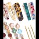 thumbnail image 3 of Juego de 28 pinzas para el pelo de resina acrílica con perlas de macarrón, accesorios bohemios elegantes para el pelo, herramientas de estilismo para la cabeza, regalos, 3 of 5