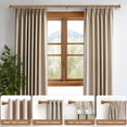 thumbnail image 2 of Yokila Wood Curtain Rods for Windows 16 to 60 Inches 1" Diameter Boho Decorative Heavy Duty Window Curtain Rod Adjustable with Solid Finials for Living Room Bedroom Kitchen Farmhouse Outdoor, 2 of 14